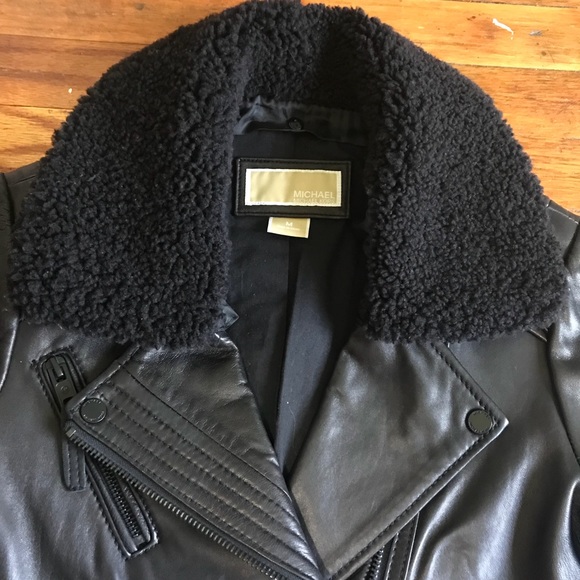 Michael Kors Leather Jacket - Picture 5 of 7